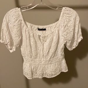 Abercrombie & Fitch Eyelet Top